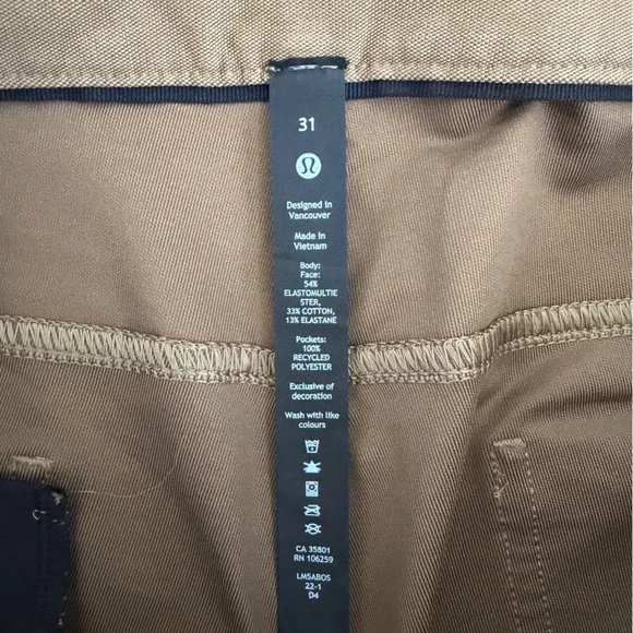 lululemon ABC Slim - Utilitech - 31x30